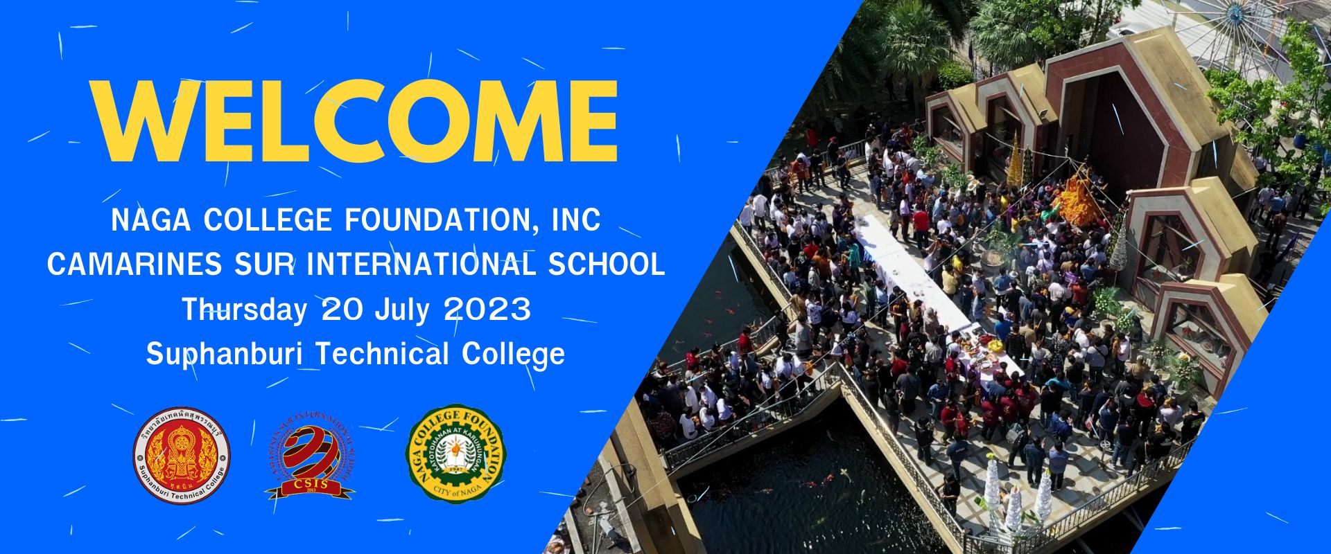 ต้อนรับคณะจากมูลนิธิวิทยาลัย NAGA และ โรงเรียนนานาชาติ CAMARINES SUR ประเทศฟิลิปปินส์